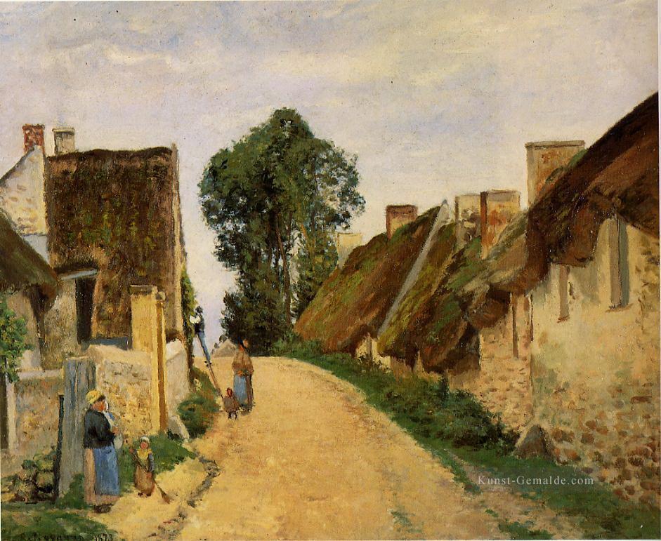 Dorfstraße Auvers 1873 Camille Pissarro Ölgemälde